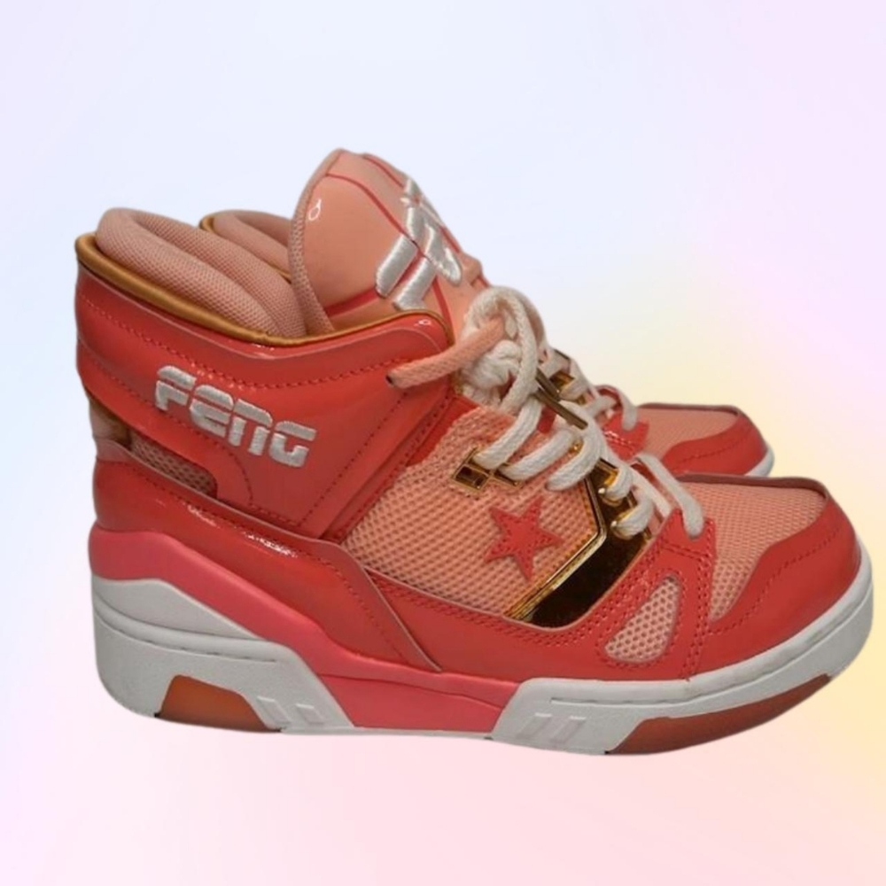 Converse x Feng Chen Wang ERX 260 Mid Sneakers in Calypso Pink, womens size 6